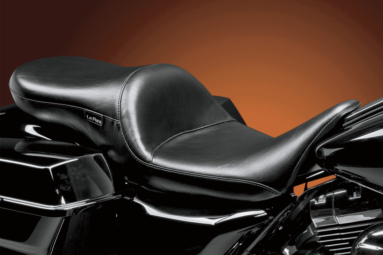 LE PERA 0801-0607 Maverick Seat - without Backrest - Smooth - Black - FL '08-'23