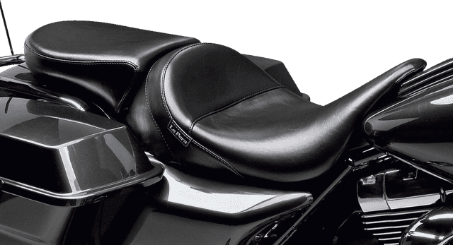 LE PERA 0801-0711 Bare Bones Pillion Pad - Deluxe - Smooth - Black - FL '08-'23 — image 1 of 3
