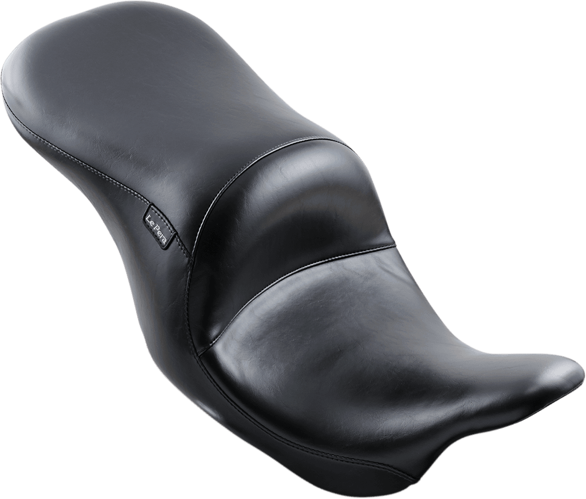 LE PERA 0801-0712 Maverick Up-Front Seat - Without Backrest - Smooth - Black - FL '08-'23