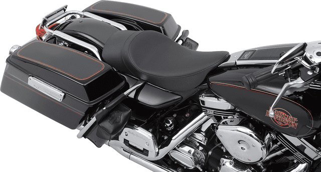 DRAG SPECIALTIES SEATS 0801-0730 Low Profile Solo Seat - Forward - Smooth - FLHR '97-'07 — image 3 of 4