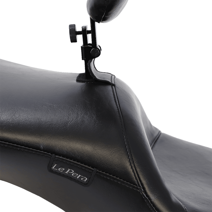 LE PERA 0801-0759 Maverick Daddy Long Legs Seat - With Backrest - Black - Smooth - FL '08-'23 — image 2 of 4