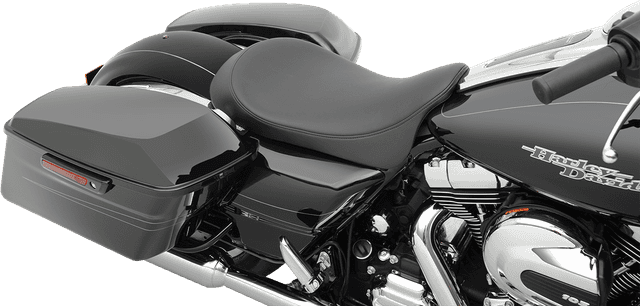DRAG SPECIALTIES SEATS 0801-0870 Low Solo Seat - Solar Leather - Smooth - FL '08-'23 — image 3 of 3