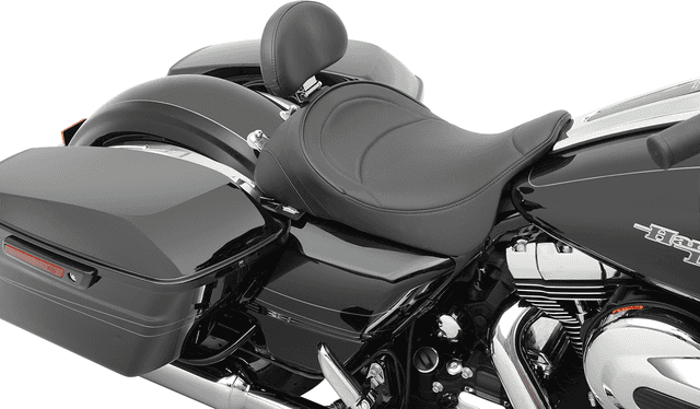 DRAG SPECIALTIES SEATS 0801-0886 Solo Seat - Mild Stitched - Driver Backrest - FL '08-'23 — image 3 of 6