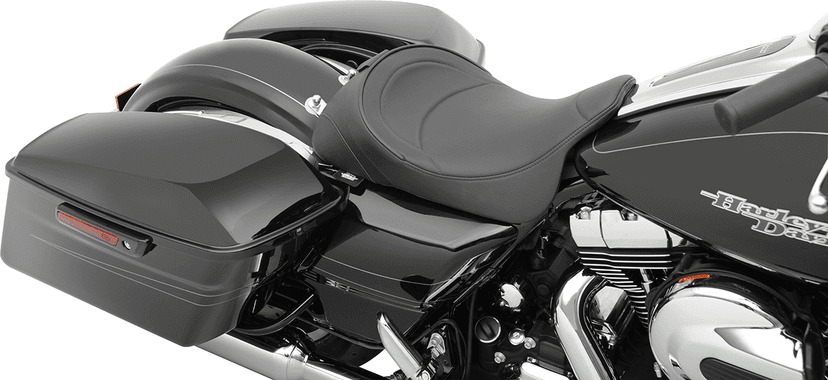DRAG SPECIALTIES SEATS 0801-0886 Solo Seat - Mild Stitched - Driver Backrest - FL '08-'23 — image 5 of 6