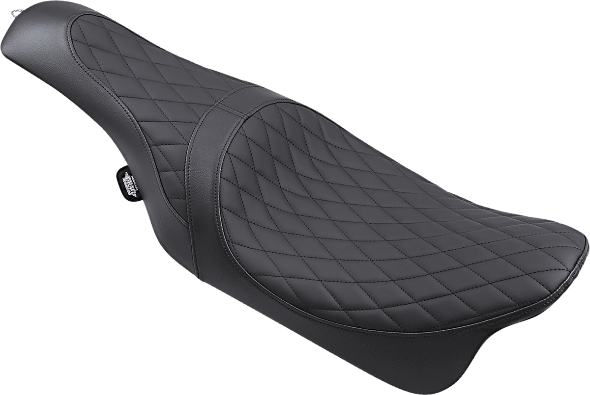 DRAG SPECIALTIES SEATS 0801-1003 Caballero Seat - Solar Reflective Leather - Diamond Stitch - FL '08-'23