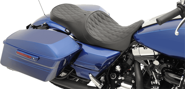 DRAG SPECIALTIES SEATS 0801-1011 Low Forward Touring Seat - Double Diamond - FL '08-'24 — image 4 of 5