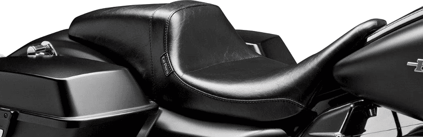 LE PERA 0801-1016 Daytona Sport Seat - Smooth - Black - FL '08-'23