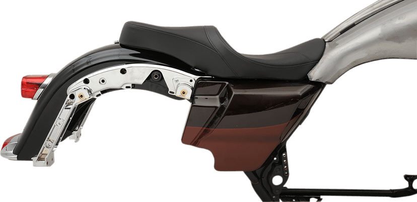 DRAG SPECIALTIES SEATS 0801-1069 Low Touring Seat - Solar Reflective - Mild Stitched - Yaffe Tanks - FL '08-'23 — image 5 of 6