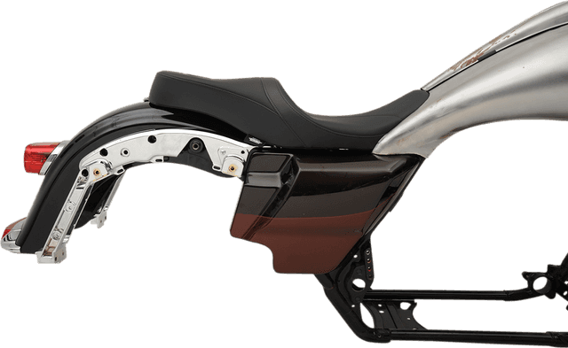 DRAG SPECIALTIES SEATS 0801-1075 Low Touring Seat - Solar Reflective - Mild Stitched - Razorback Tanks - FL '08-'23 — image 4 of 7