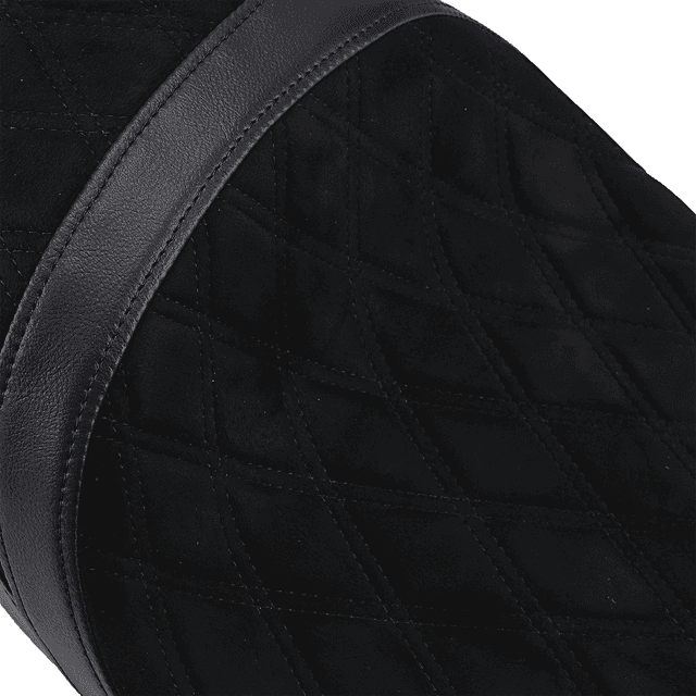 DRAG SPECIALTIES SEATS 0801-1078 Low Touring Seat - Vinyl/Faux Suede - Diamond - Ness Winged Tanks - FL '08-'23 — image 2 of 6