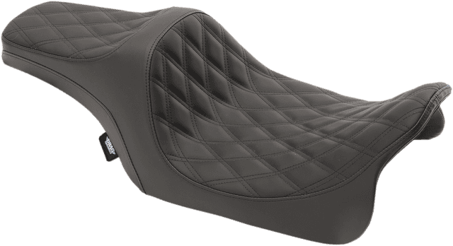 DRAG SPECIALTIES SEATS 0801-1114 Predator III Seat - Double Diamond - Black Stitiched - FL '08-'23 — image 1 of 2