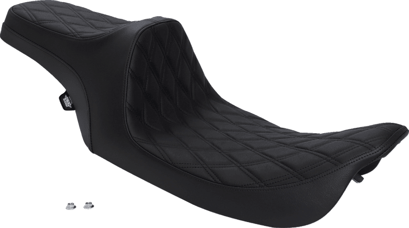 DRAG SPECIALTIES SEATS 0801-1129 Predator III Seat - Double Diamond - Black Stitched - FLHR/FLHX '99-'07 — image 2 of 4
