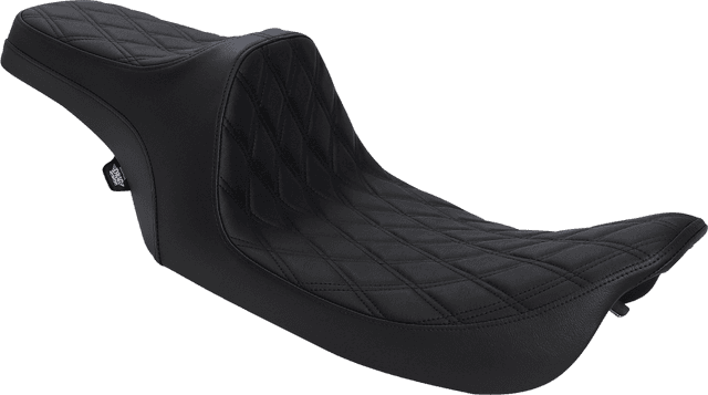 DRAG SPECIALTIES SEATS 0801-1129 Predator III Seat - Double Diamond - Black Stitched - FLHR/FLHX '99-'07 — image 1 of 4