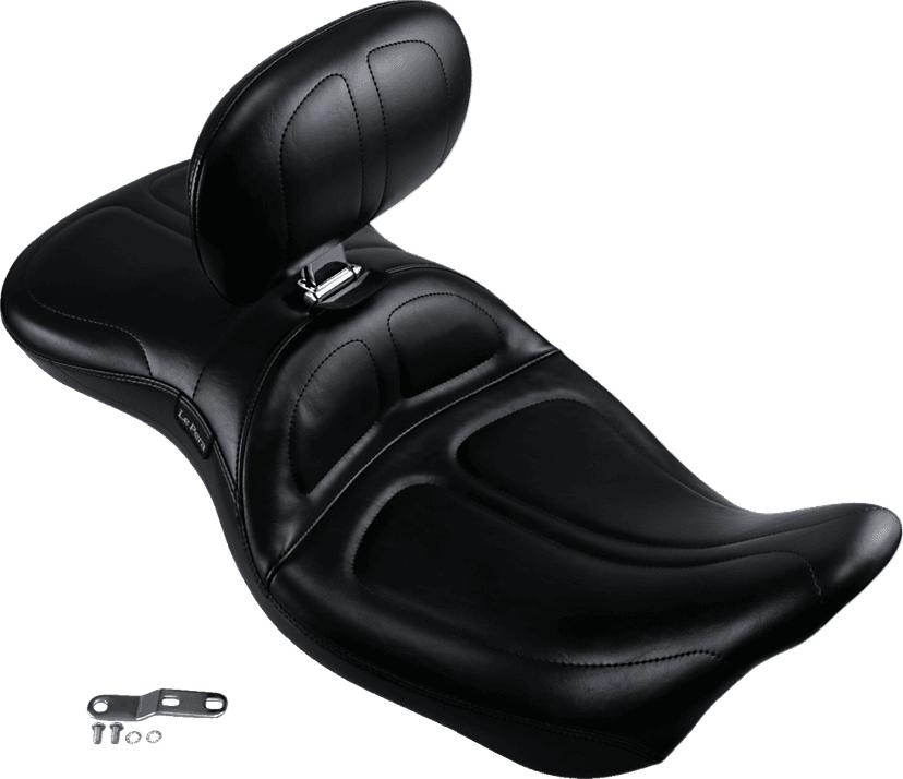 LE PERA 0801-1143 Maverick Seat - with Backrest - Stitched - Black - FL '08-'23 — image 2 of 2
