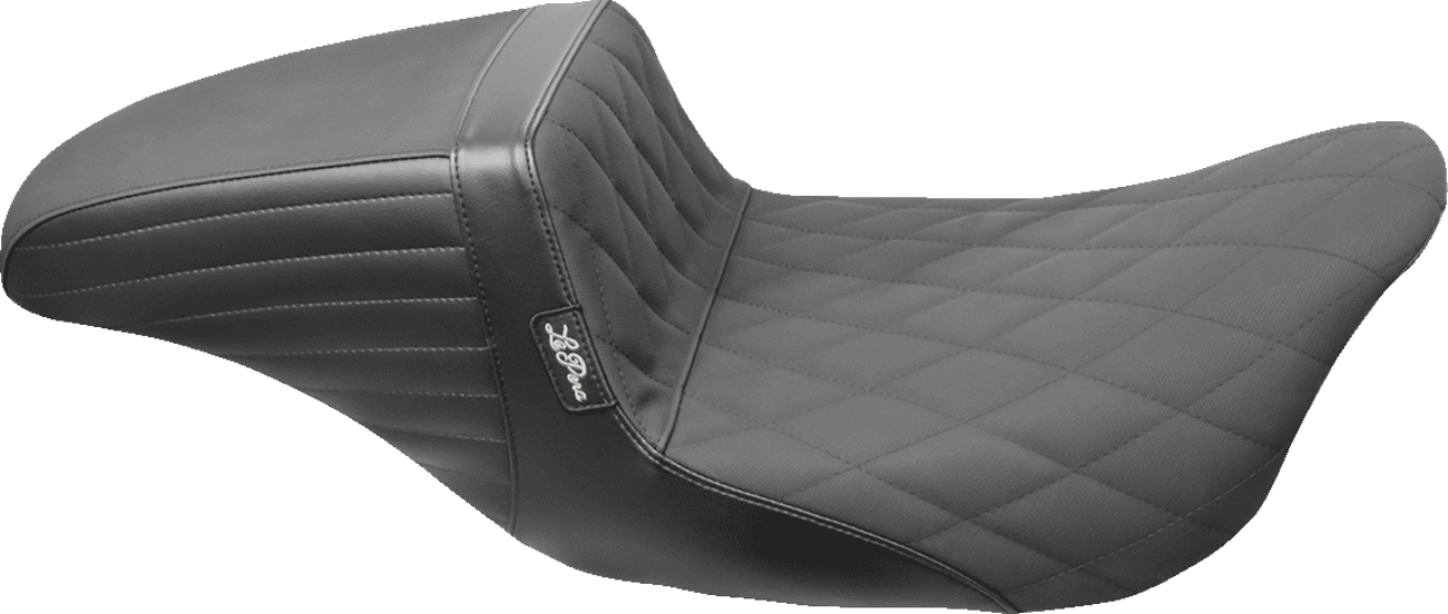 LE PERA 0801-1163 Kickflip Daddy Long Legs Seat - Diamond w/ Gripp Tape - Black - FL '08-'23