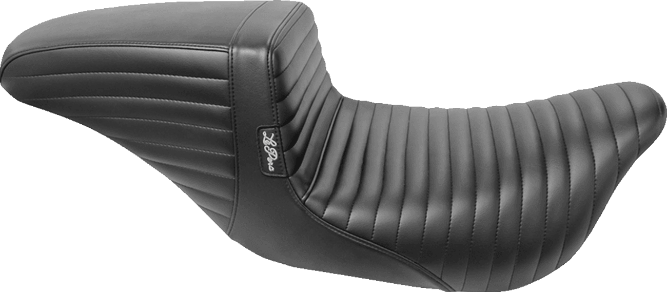 LE PERA 0801-1164 Kickflip Daddy Long Legs Seat - Pleated - Black - FL '08-'23