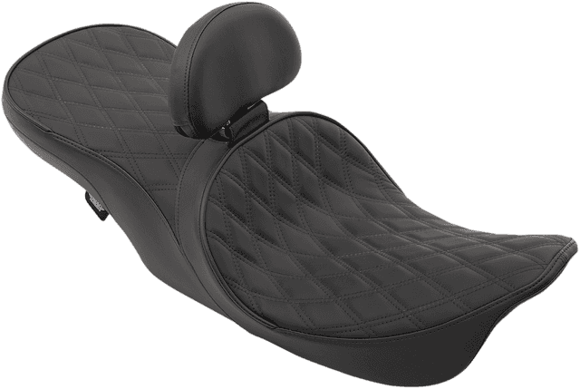 DRAG SPECIALTIES SEATS 0801-1169 Low Forward Touring Seat - Double Diamond - FLHR/FLHX '97-'07 — image 2 of 3