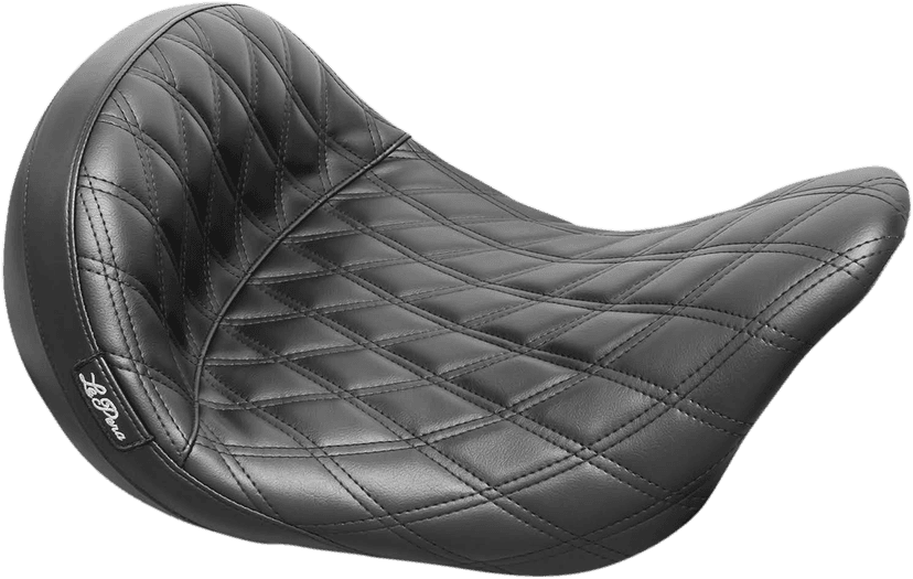 LE PERA 0801-1211 Monterey Sport Solo Seat - Double Diamond - Black - FL '08-'22