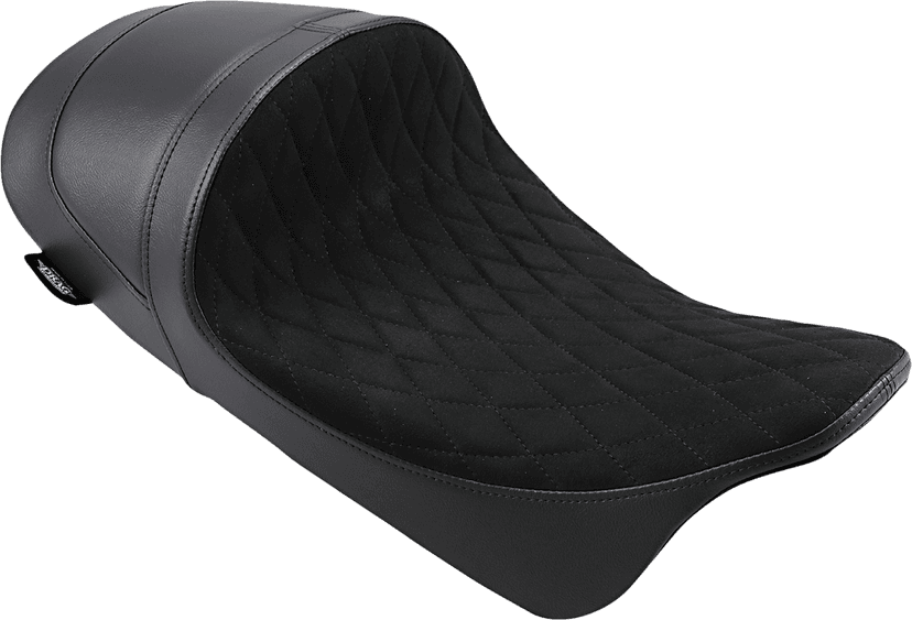 DRAG SPECIALTIES SEATS 0801-1255 Forward Low Solo Seat - Diamond - Faux Suede - FL '08-'23 — image 1 of 3