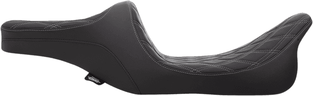DRAG SPECIALTIES SEATS 0801-1309 Predator III 2-Up Seat - Double Diamond - Silver Thread - FL '99-'07 — image 2 of 2