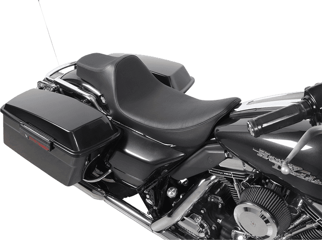 DRAG SPECIALTIES SEATS 0801-1368 Extended Reach Predator III Seat - Smooth - Black - FL '99-'07 — image 5 of 6