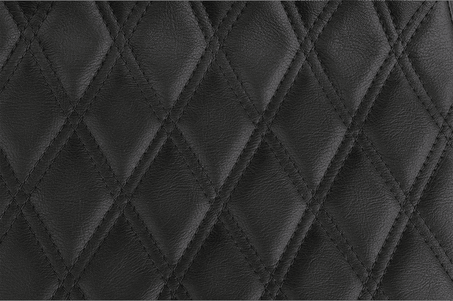 DRAG SPECIALTIES SEATS 0801-1369 Extended Reach Predator III Seat - Double Diamond - Black Stitching - FL '99-'07 — image 4 of 6