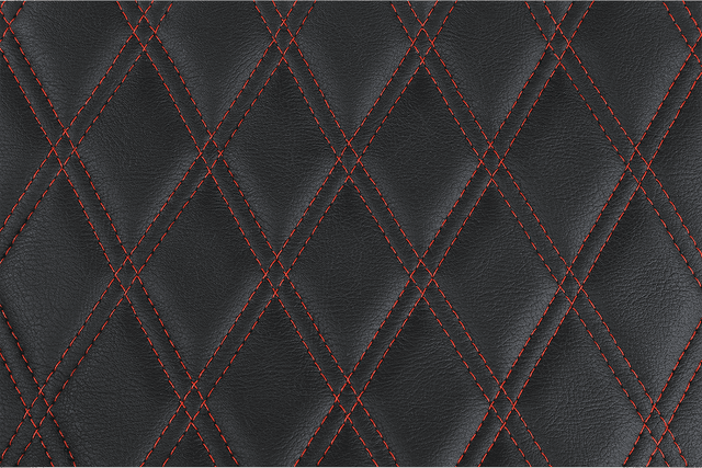 DRAG SPECIALTIES SEATS 0801-1371 Extended Reach Predator III Seat - Double Diamond - Black w/ Red Stitching - FL '99-'07 — image 4 of 6