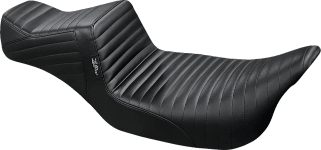 LE PERA 0801-1439 Tailwhip Daddy Long Legs Seat - Pleated - Black - Touring '08-'23