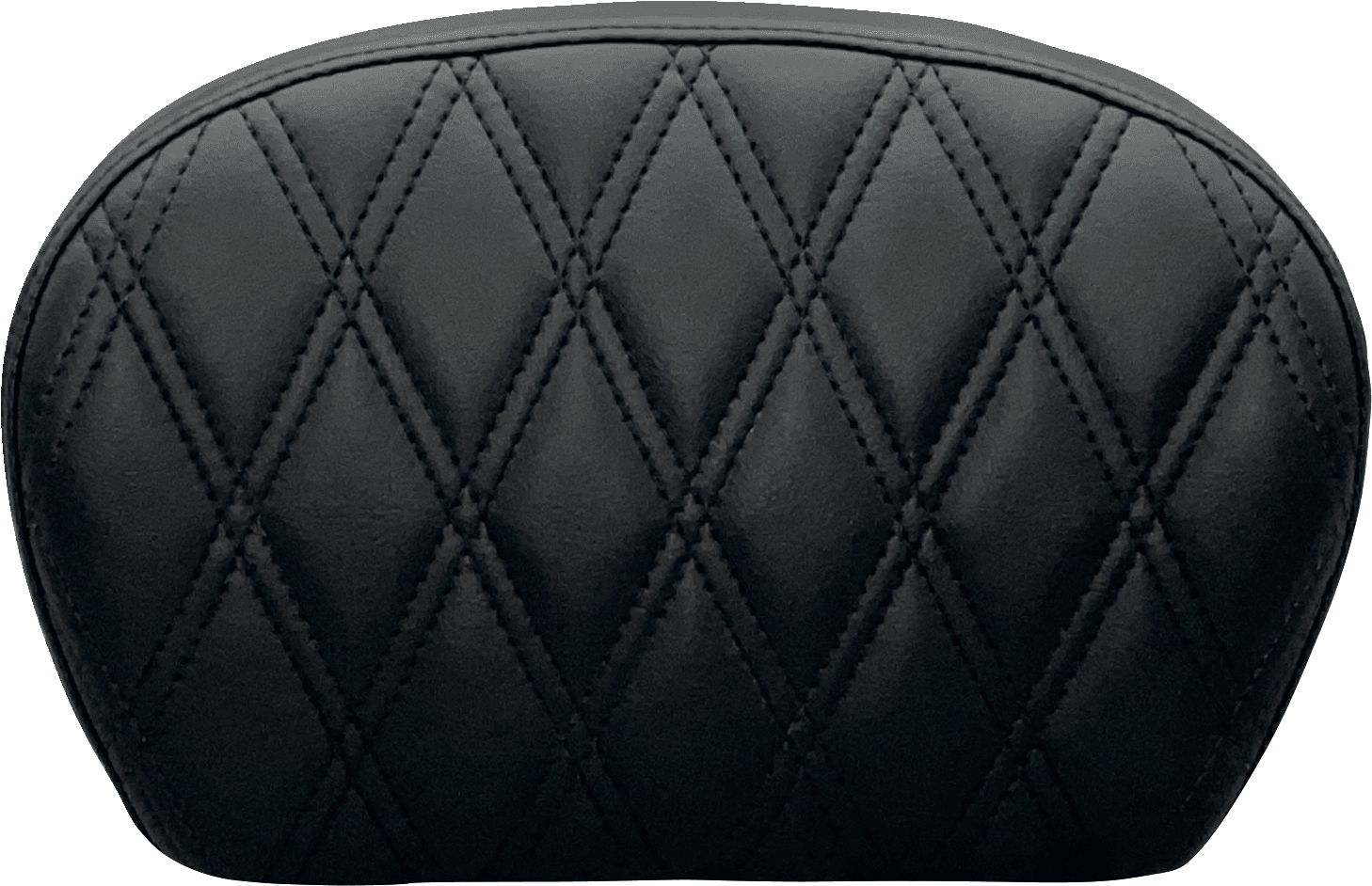 LE PERA 0801-1440 Sissy Bar Pad - Large - Vinyl - Double Diamond - Dull Black