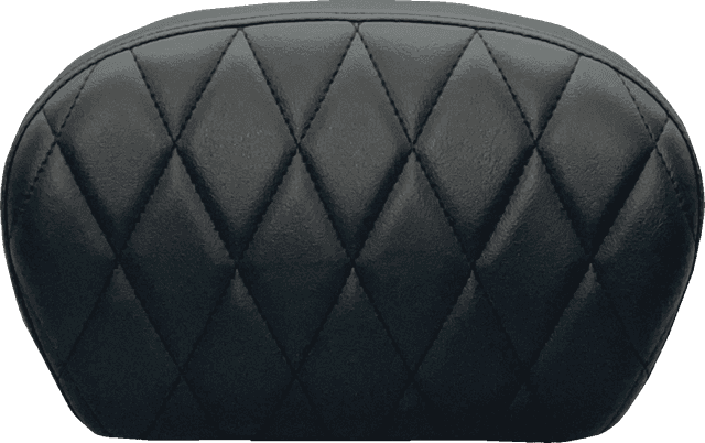 LE PERA 0801-1442 Sissy Bar Pad - Large - Vinyl - Single Diamond - Dull Black