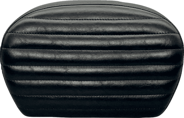 LE PERA 0801-1450 Sissy Bar Pad - Large - Pleated - Shiny Black