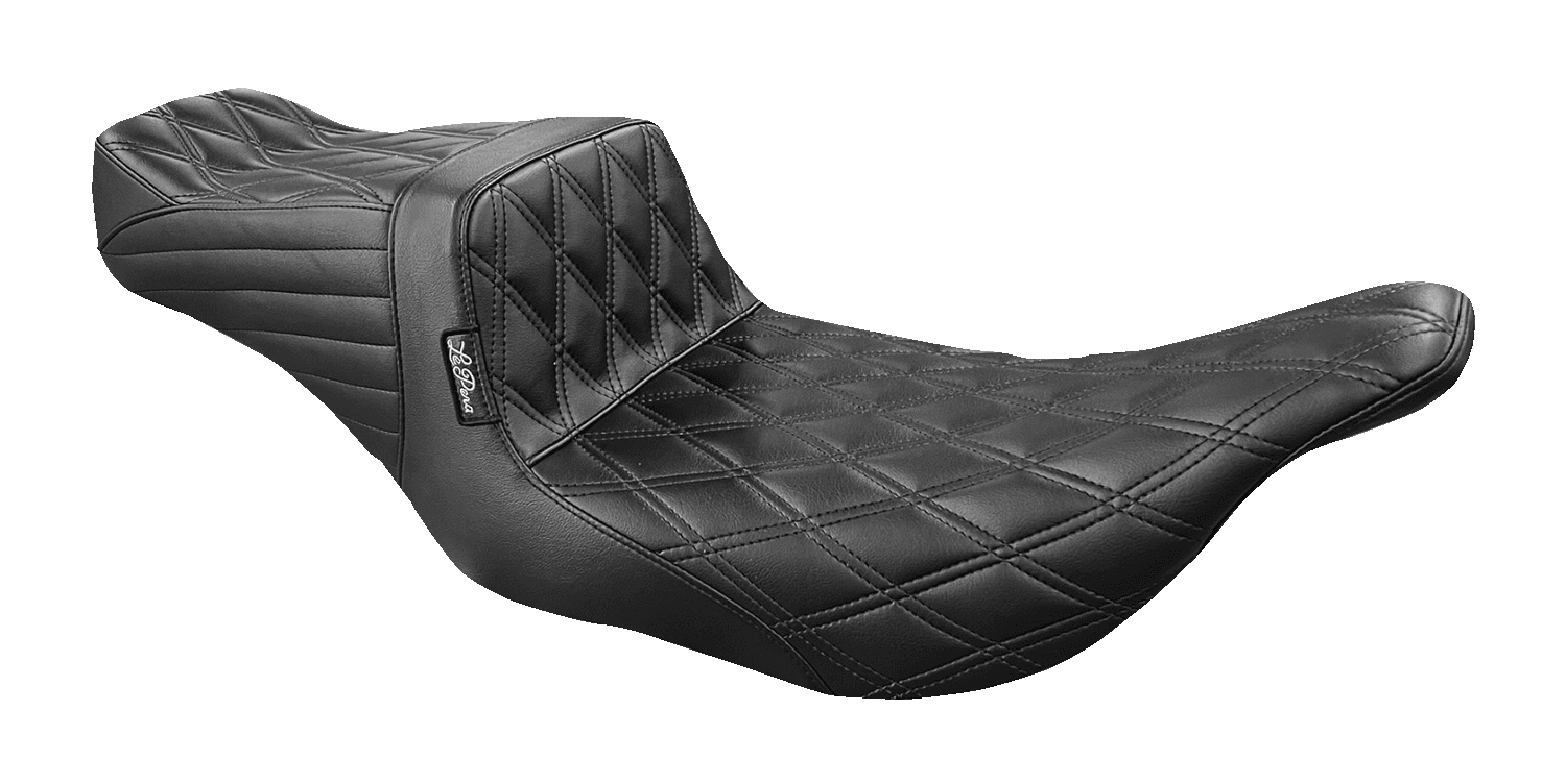 LE PERA 0801-1455 Tailwhip Seat - Double Diamond - Black - FL '97-'07