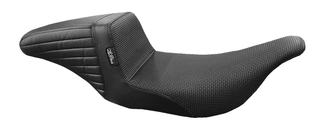 LE PERA 0801-1457 Kickflip Seat - Basketweave - Black - FL '97-'07