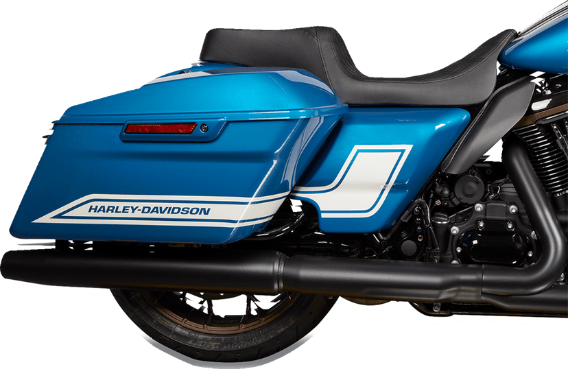 DRAG SPECIALTIES SEATS 0801-1483 Predator 1Up Seat - Vinyl - Double Diamond Black Stitch - FLH '08-'23 — image 4 of 5