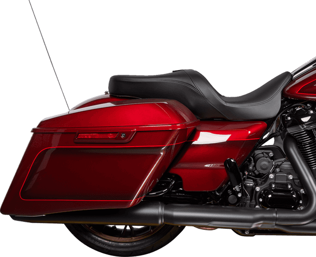 DRAG SPECIALTIES SEATS 0801-1485 Freedom Seat - Solar Leather - Black - Smooth - FLH '09-'23 — image 3 of 4
