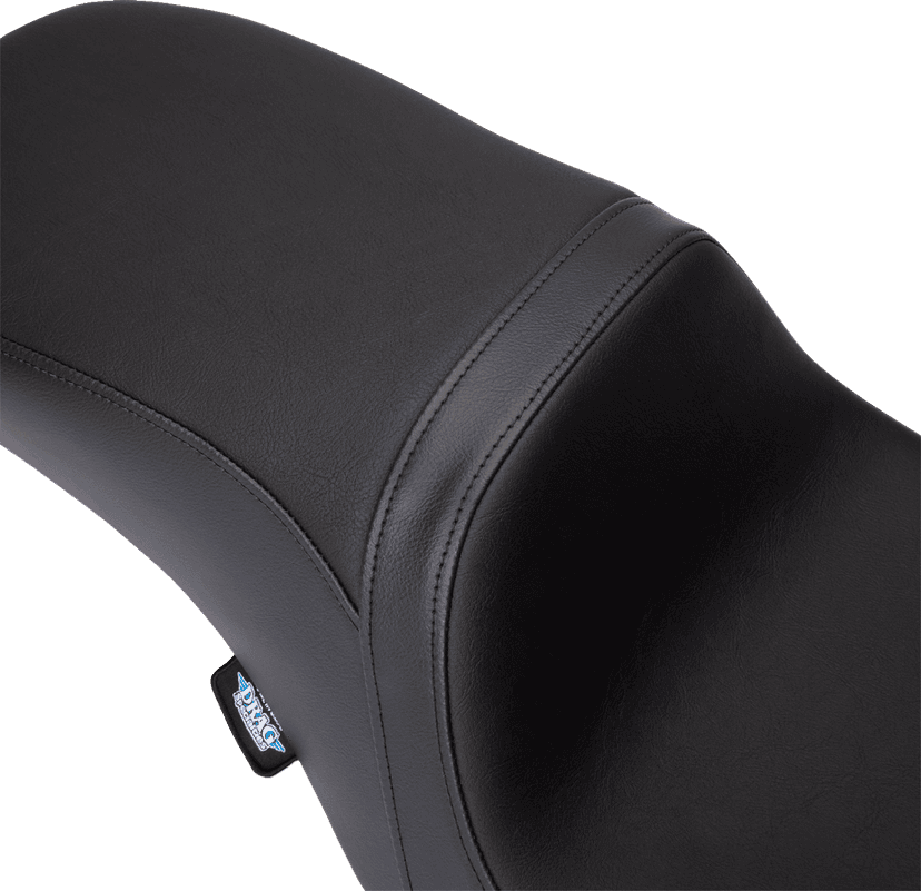 DRAG SPECIALTIES SEATS 0801-1487 Predator 2-Up Seat - Vinyl - Black - Smooth - w/o Backrest - FLH/FLT '08-'24 — image 4 of 4