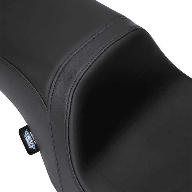 DRAG SPECIALTIES SEATS 0801-1495 Predator 2-Up Seat - Solar Leather - Black - Smooth - w/o Backrest - FL '08-'23 — image 4 of 4