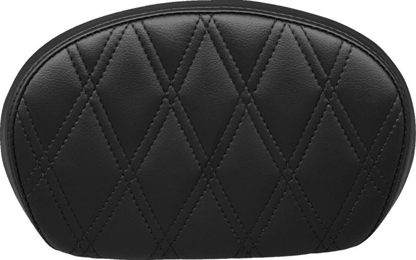 LE PERA 0801-1511 Sissy Bar Pad - Medium - Double Diamond - Dull Black