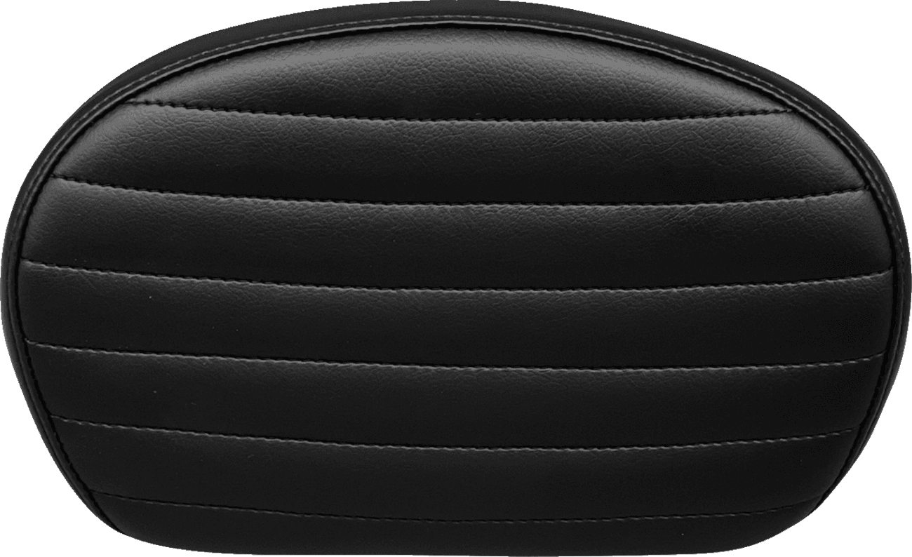 LE PERA 0801-1520 Sissy Bar Pad - Medium - Pleated - Dull Black