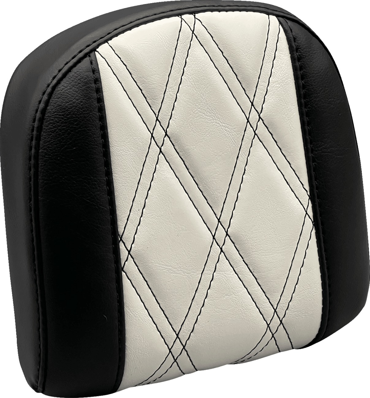 LE PERA 0801-1527 Sissy Bar Pad - Small - GT1/HR1 Inlay - Black/White