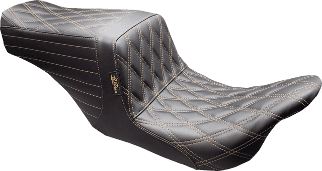 LE PERA 0801-1547 Tailwhip Up Front Seat - Double Diamond w/ Chestnut Thread - FL '08-'24 — image 1 of 3