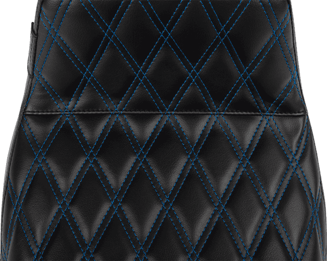 LE PERA 0801-1847 Tailwhip Seat - Blue Double Diamond Stitch - FLH/FLT -'23-'25 — image 3 of 3