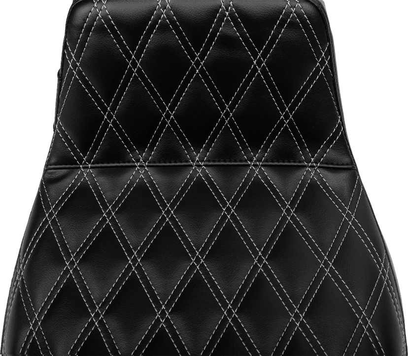 LE PERA 0801-1857 Tailwhip Daddy Long Legs Seat - Gray Double Diamond Stitch - FLH/FLT '23-'25 — image 2 of 3
