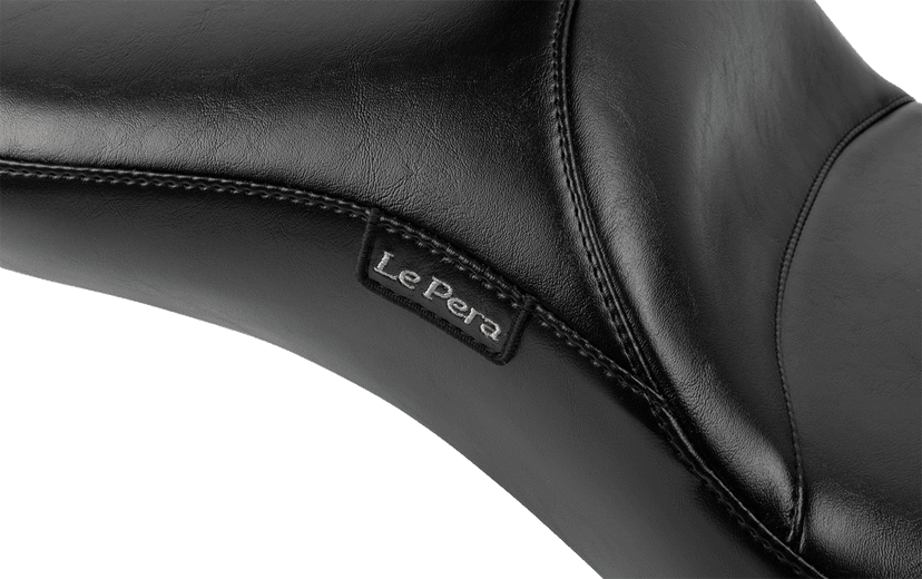 LE PERA 0801-1875 Maverick Daddy Long Legs Seat - With Backrest - Smooth - FLH/FLT '23-'25 — image 2 of 3