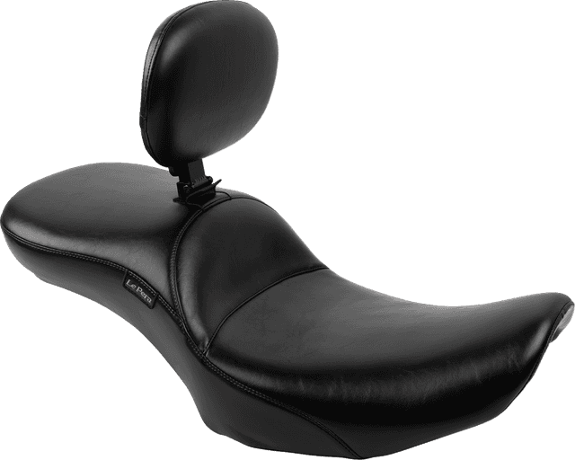 LE PERA 0801-1875 Maverick Daddy Long Legs Seat - With Backrest - Smooth - FLH/FLT '23-'25 — image 1 of 3