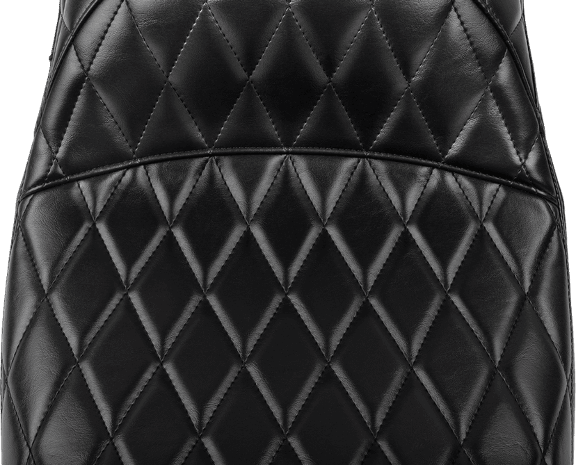 LE PERA 0801-1876 Maverick Daddy Long Legs Seat - Without Backrest - Diamond Stitched - FLH/FLT '23-'25 — image 2 of 3