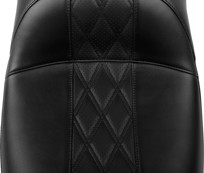 LE PERA 0801-1877 Maverick Daddy Long Legs Seat - Without Backrest - Diamond Stitch - HR2 Inlay - FLH/FLT '23-'25 — image 2 of 3