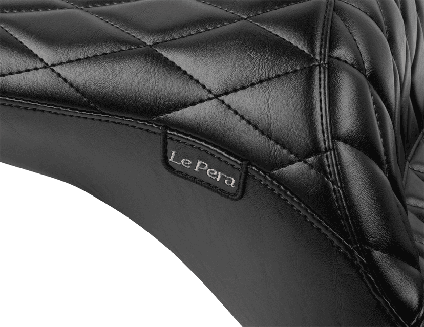 LE PERA 0801-1879 Maverick Seat - without Backrest - Diamond Stitch - Black - FLH/FLT '23-'25 — image 2 of 3