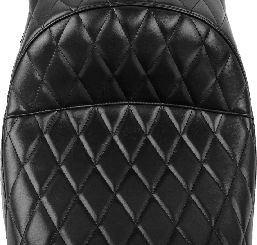 LE PERA 0801-1879 Maverick Seat - without Backrest - Diamond Stitch - Black - FLH/FLT '23-'25 — image 3 of 3