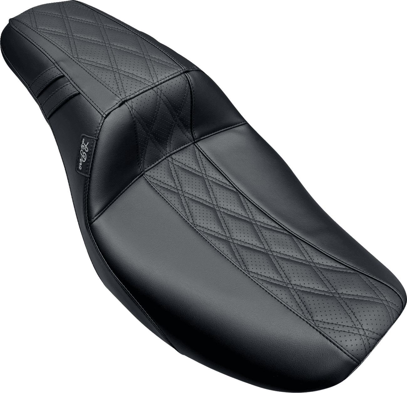 LE PERA 0801-1888 Outcast Daddy Long Legs Seat - w/o Backrest - GT2 Inlay - FLH/FLT '23-'25